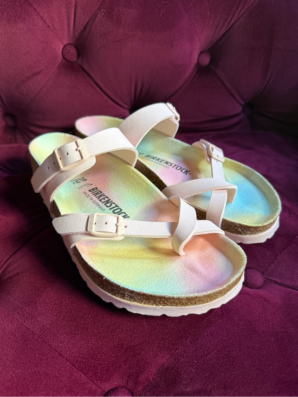 Birkenstock - Mayari Vegan Sandals - Ombre Pink Light Rose - Women’s 8 - Picture 2 of 4